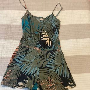 Loft Tropical Romper (with belt)